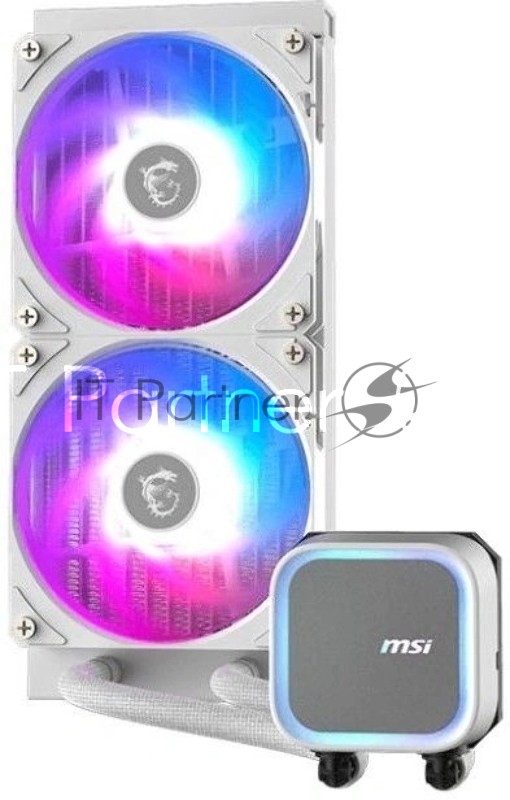 Система водяного охлаждения MSI Mag Coreliquid A13 240 RGB Soc-AM5/AM4/1700/1851 белый 3-pin 31.3dB Al 280W Ret (306-7ZWHA31-L80)