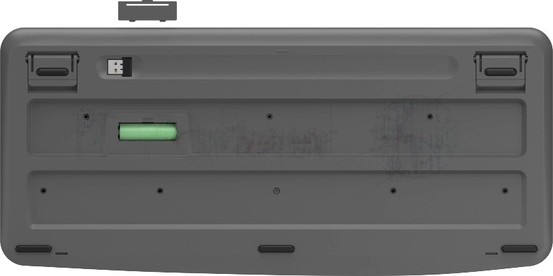 Клавиатура A4Tech FGK20 серый USB беспроводная Multimedia (подставка для запястий)