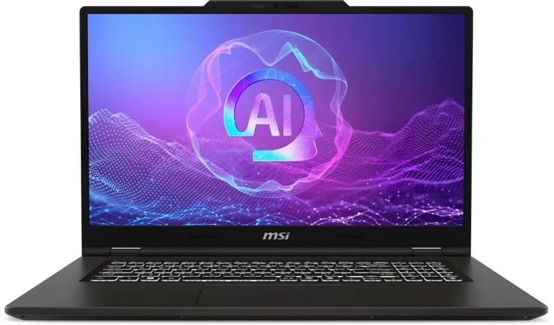 MSI VenturePro 17 AI A2HVEG-029XRU/17.3"/IPS/Intel Core Ultra 5 225H/16Gb/512Gb/SSD/NVIDIA GeForce RTX 4050 6Gb/Без ОС/серый/2.4kg