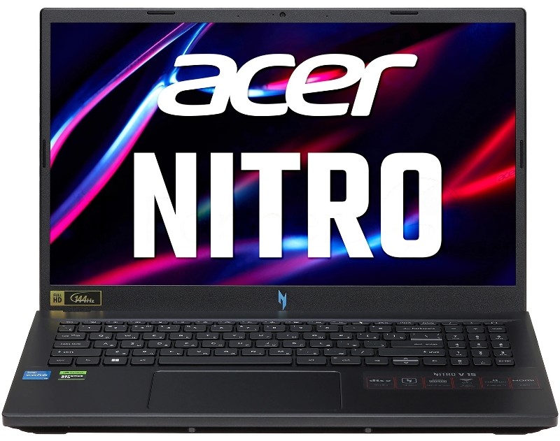 Ноутбук Acer Nitro V 15 ANV15-52-70SQ Core 7 240H 16Gb SSD512Gb NVIDIA GeForce RTX4050 6Gb 15.6" IPS FHD (1920x1080) Windows 11 Home black WiFi BT Cam (NH.QUASA.001)