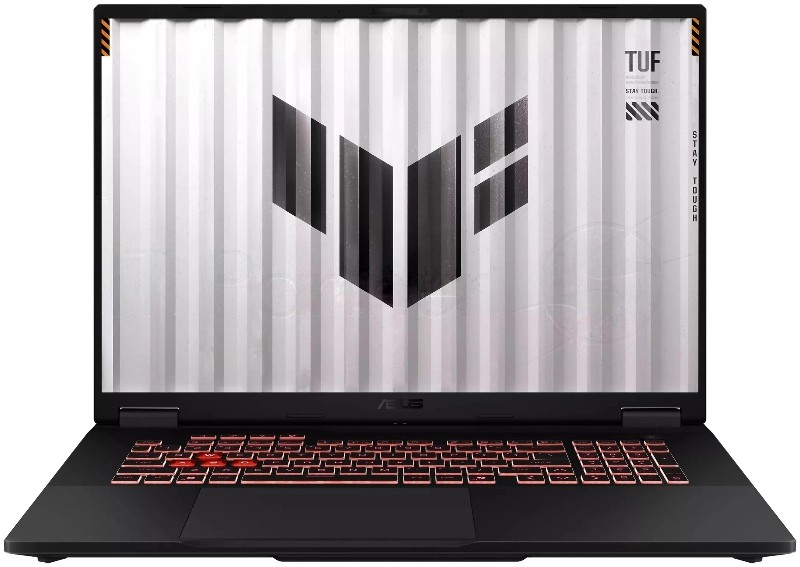 Ноутбук ASUS TUF Gaming A18 FA808PP-S8034/18"/IPS/AMD Ryzen 9 8940HX/16Gb/512Gb/SSD/NVIDIA GeForce RTX 5070 8Gb/Без ОС/серый/2.7kg