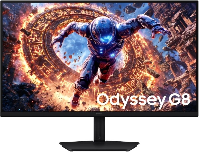 Монитор 31.5" Samsung Odyssey G8 G80HS Fast IPS 6144x3456, 330 Гц, 1 мс, 16:9, 400 кд/м², 2xHDMI, DisplayPort, HDR, Flicker Free, Low Blue Light, черный