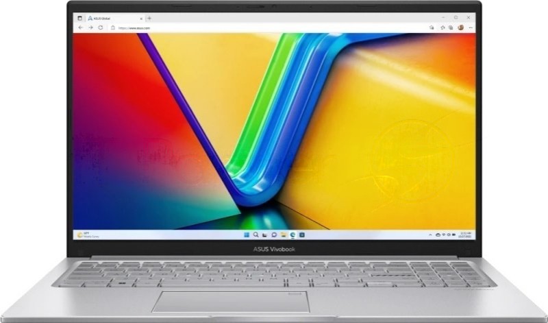 Ноутбук ASUS Vivobook 15 F1504VA-BQ336 Intel Core 5 120U/16Gb (D5)/SSD512Gb/UMA/15.6"/IPS/FHD/1920x1080/60Hz/NoOS/Silver/1.7kg