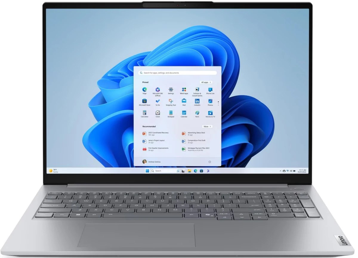 Ноутбук Lenovo ThinkBook 16 G9 IRL/16"/IPS/Intel Core i5-13420H/16Gb/512Gb SSD/Intel Graphics/NoOS/серый/1.7kg