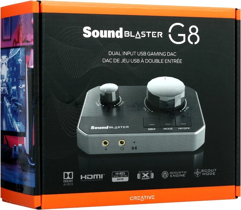 Звуковая карта Creative USB-C Sound Blaster G8 7.1 Ret