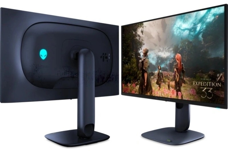 Монитор 26.7" Dell Alienware AW2725Q QD-OLED 3840x2160, 240 Гц, 0.03 мс, 16:9, 250 кд/м², 2xHDMI, DisplayPort, HDR, FreeSync Premium Pro, G-SYNC Compatible, Low Blue Light, черный