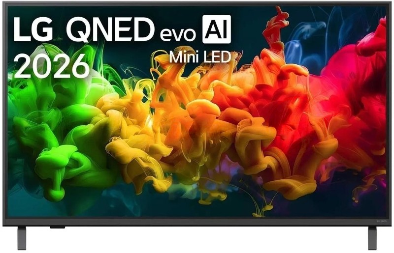 Телевизор LG 43" 43QNED80B6B, черный, Mini LED, QNED 3840x2160 4K Ultra HD, 60Hz, Smart TV, webOS