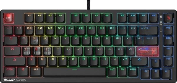 Клавиатура A4Tech Bloody MS76 проводная, USB Type-A, черный