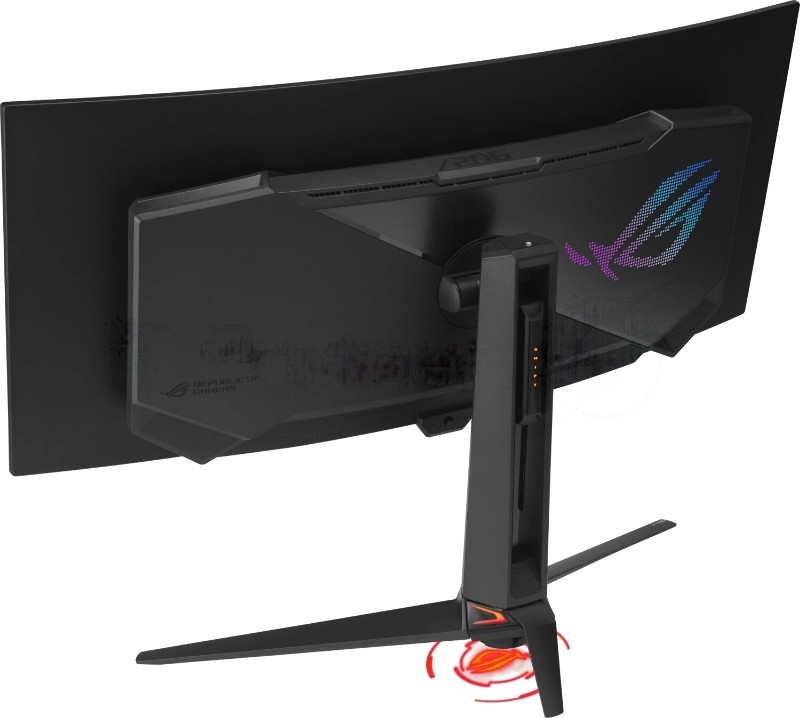 Монитор Asus 34" ROG Swift PG34WCDN черный QD OLED LED 21:9 HDMI матовая HAS Piv 1300cd 178гр/178гр 3440x1440 360Hz FreeSync Premium Pro DP Quad 2K (1440p) USB 8.3кг