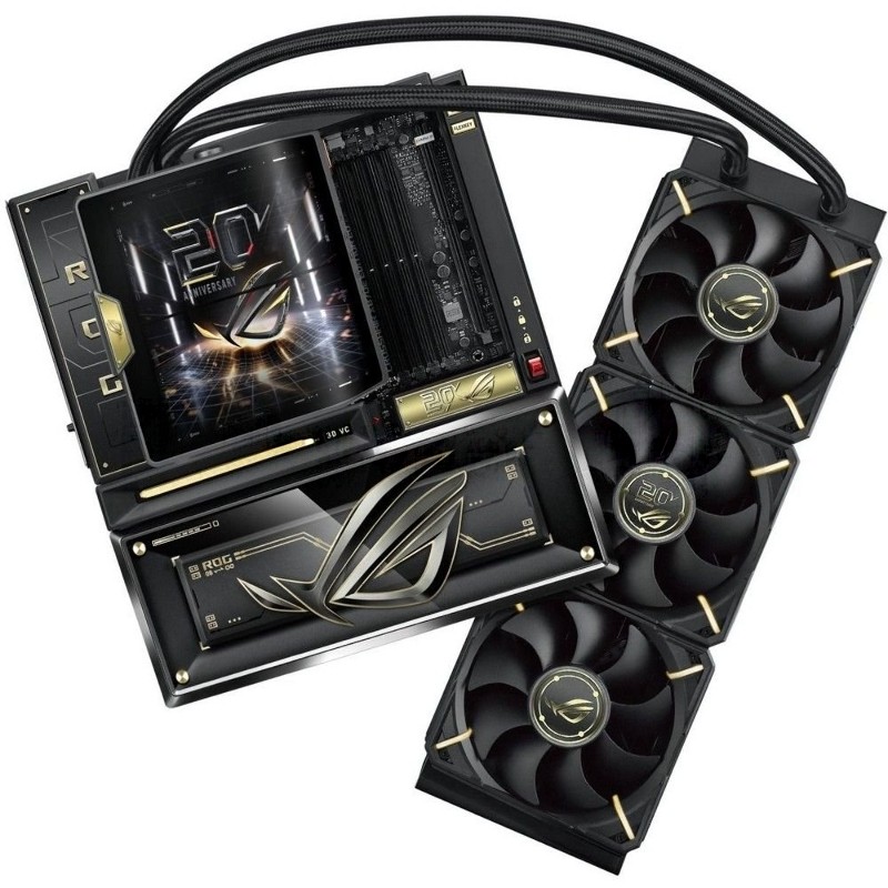 Материнская плата ASUS ROG CROSSHAIR X870E EDITION 20, AM5, AMD X870E, 4xDDR5, 4xSATA 6Gb/s, 5xM.2, 2xPCIe 5.0 x16, 2xUSB4 Type-C, 6xUSB Type-C, 8xUSB Type-A, 2x3.5 мм, 7.1, 2x10Gb LAN, E-ATX
