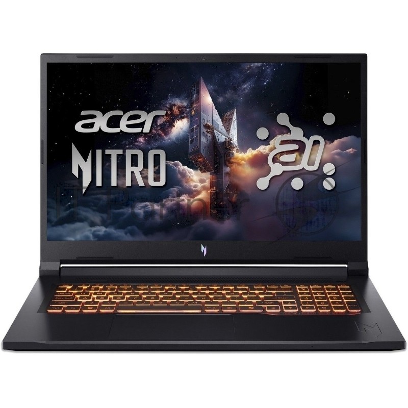 Ноутбук Acer Nitro V 17 AI ANV17-41-R9Q9/17.3"/IPS/AMD Ryzen 7 260/16Gb/1Tb SSD/NVIDIA GeForce RTX 5060 8Gb/165Hz/Windows 11 Pro/черный/2.7kg