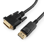 Кабель DisplayPort-DVI Gembird/Cablexpert 1м, 20M/19M, черный, экран, пакет
