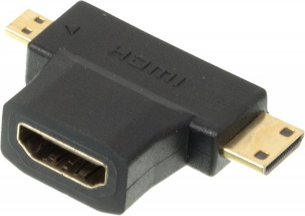 Переходник HDMI + Mini HDMI (Male) HDMImicro (m)/HDMI19 (f)