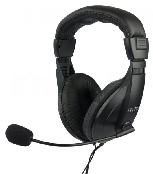 Гарнитура Oklick HS-M137V чёрный, проводная, 3.5 мм