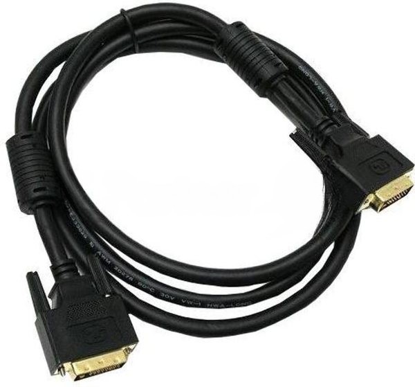 Кабель видео Buro DVI-D(m)/DVI-D(m) 1.8м. феррит.кольца позолоченные контакты черный (DVI-D)