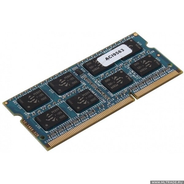 Оперативная память Patriot, DDR3, 8GB (1x8 GB), 1600 MHz, CL11, SO-DIMM