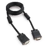 Кабель Gembird/Cablexpert VGA Premium,15M/15M, 1.8м, тройн.экран, феррит.кольца, черный, пакет