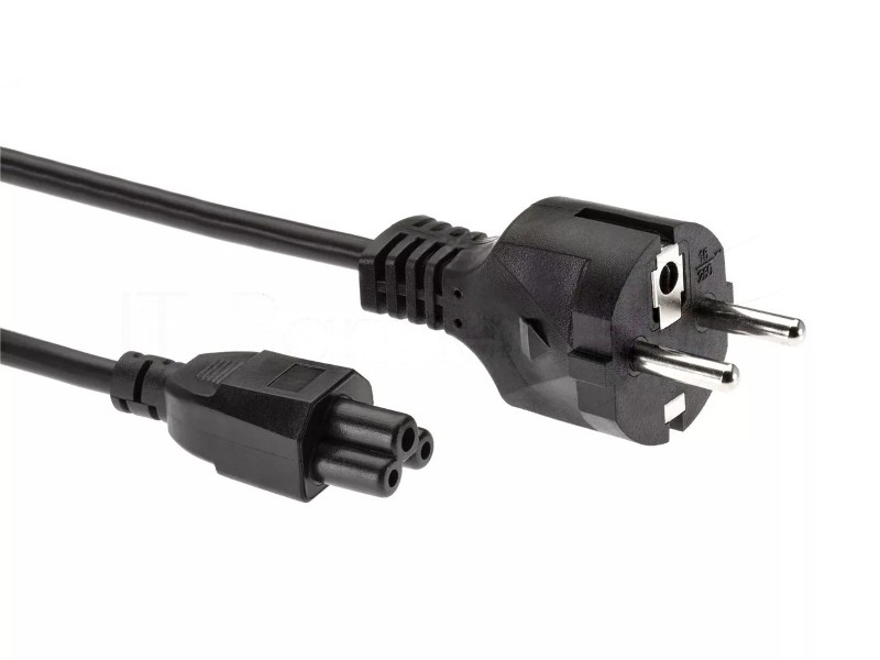 Кабель питания для ноутбуков Telecom 1.8m, 3-pin, с заземлением, 220V (Европейский стандарт)