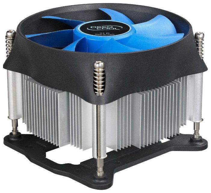 Кулер для процессора DEEPCOOL THETA 31 PWM черный/синий, 92 мм, алюминий/медь, 2400 об/мин, 32.5 дБ, 4 pin, 95 Вт, 60 мм