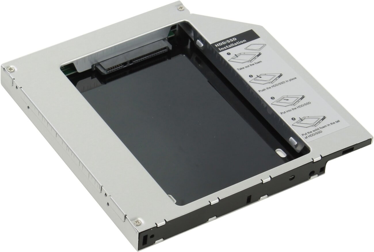 Сменный бокс для HDD AgeStar SSMR2S SATA-SATA SATA металл серебристый 2.5"