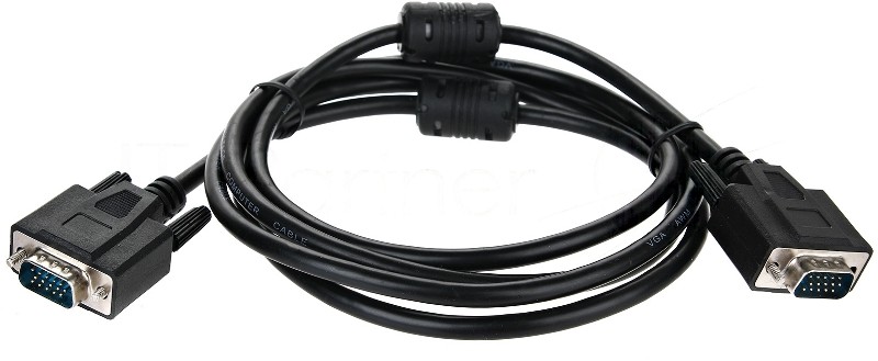 Кабель для монитора VGA (M) -) VGA (M), 1,5 м, TV-COM (QCG341AD-1.8M), ферритовые кольца