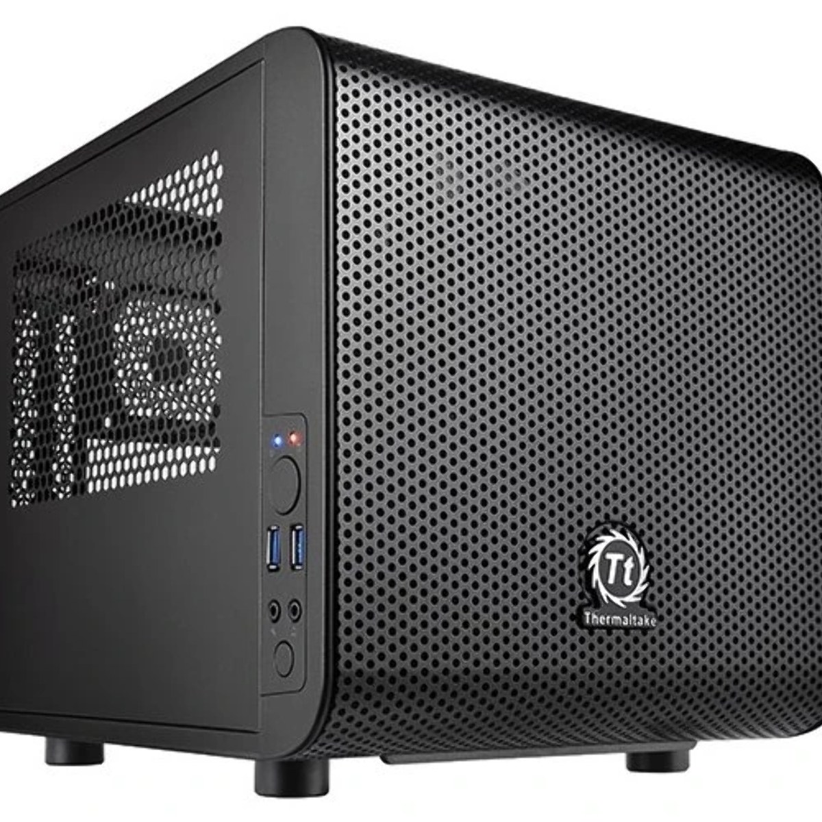 Компьютерный корпус Thermaltake Core V1 черный без БП miniITX 1x200мм 2xUSB 3.0 audio bott PSU