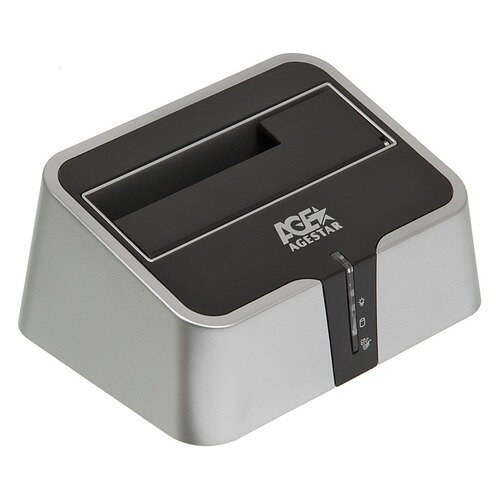Док-станция для HDD AgeStar 3CBT2 SATA II пластик серебристый 1