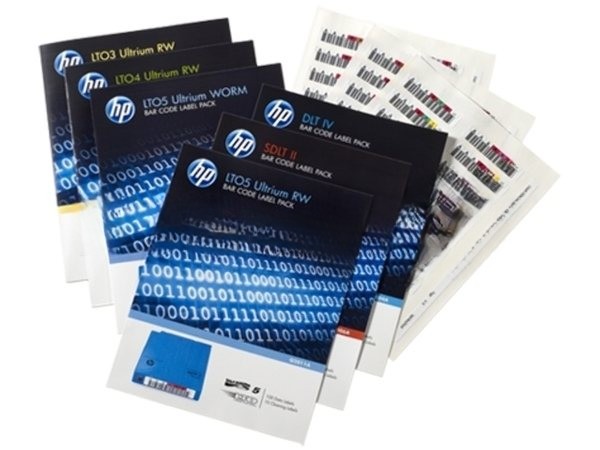 Наклейка HPE LTO-6 Ultrium RW Bar Code Pack (Q2013A)