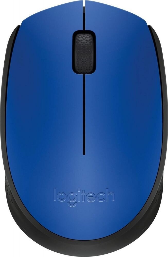 Мышь беспроводная Logitech M171 синий, 1000 dpi, радиоканал, USB, кнопки - 3