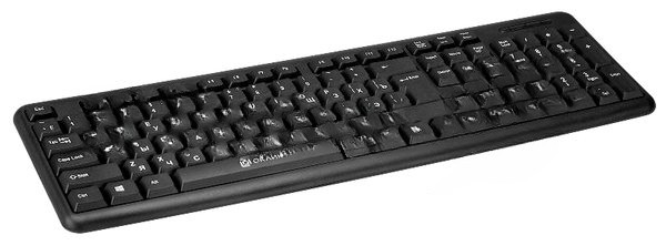 Клавиатура проводная Oklick 180M, PS/2, черный