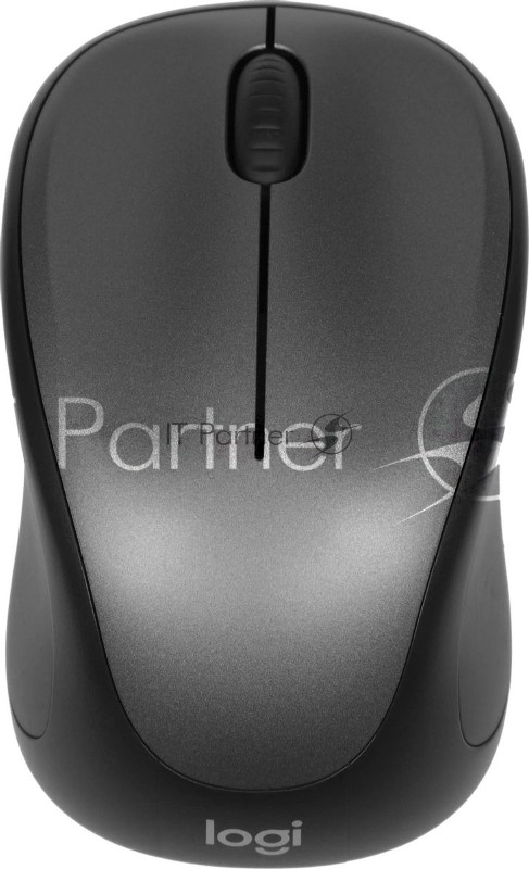 Мышь беспроводная Logitech M235 серый/черный, 1000 dpi, радиоканал, USB, кнопки - 3