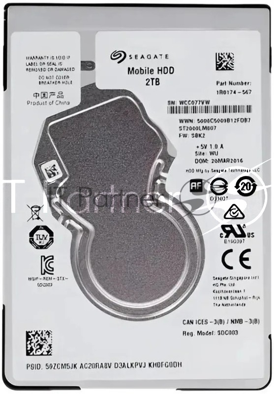 Жесткий диск HDD Seagate 2Tb 5400rpm SATA 128Mb 2.5"