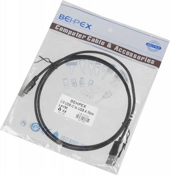 Кабель USB2.0 USB A (m)/USB Type-C (m) 1м