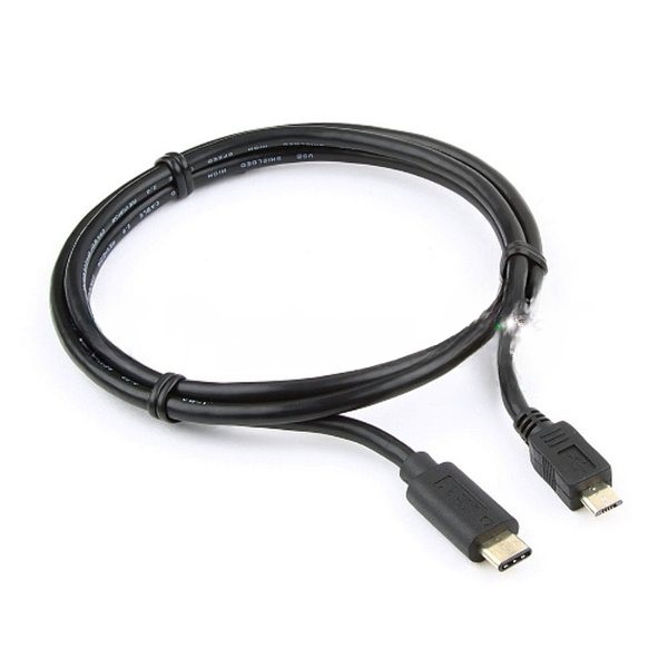 Кабель Cablexpert CCP-USB2-mBMCM-1M USB2.0 microBM/USB3.1TypeC, 1м, 