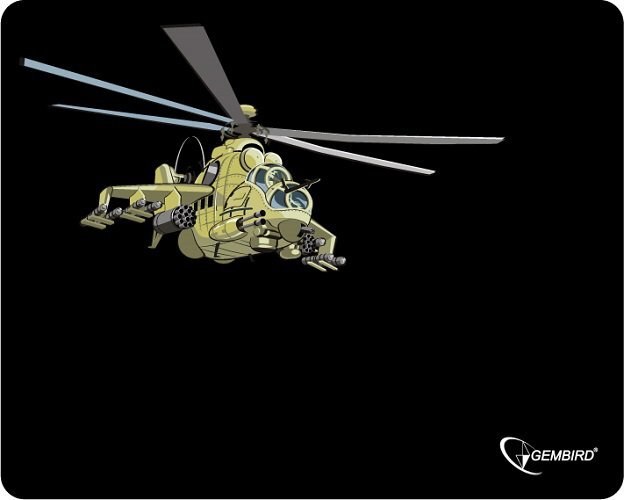 Коврик Gembird MP-GAME9, рисунок "вертолет" 250x200x3мм