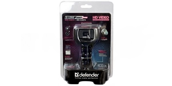 Веб-камера Defender G-lens 2597 2МП, автофокус, слеж за лицом, HD 720R