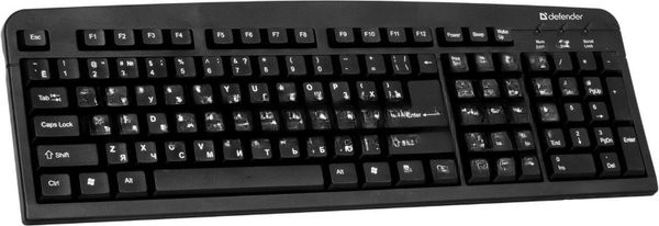 Клавиатура проводная Defender Element HB-520, USB, черный