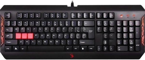 Клавиатура проводная A4Tech Bloody Q100 USB черный