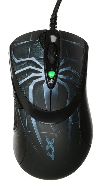 Мышь проводная A4Tech XL-747H синий, 3600 dpi, USB, кнопки - 7