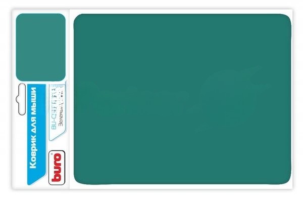 Коврик Buro BU-CLOTH/green Коврик для мыши матерчатый, зеленый, 220 х 250 х 4 мм,