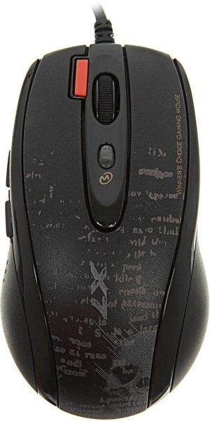 Мышь проводная A4Tech F5 черный, 3000 dpi, USB, кнопки - 7