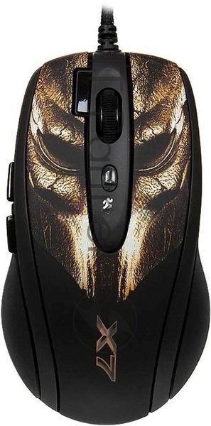 Мышь проводная A4Tech XL-750BH черный, 3600 dpi, USB, кнопки - 7