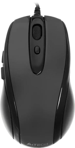 Мышь проводная A4Tech N-708X черный, 1600 dpi, USB Type-A, кнопки - 6