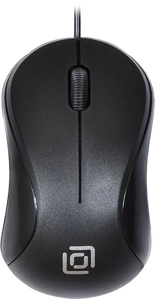 Мышь проводная Oklick 115S черный, 1200 dpi, USB, кнопки - 3