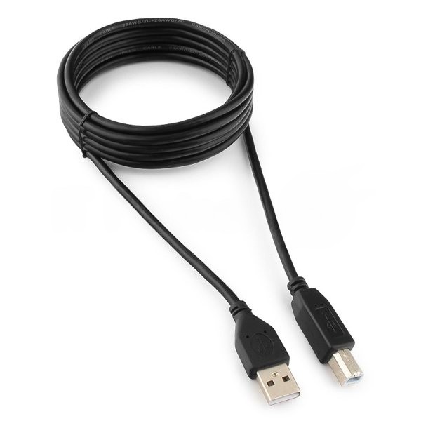 Кабель Gembird USB 2.0 PRO для соед. 3.0м AM/BM позол. контакты, пакет
