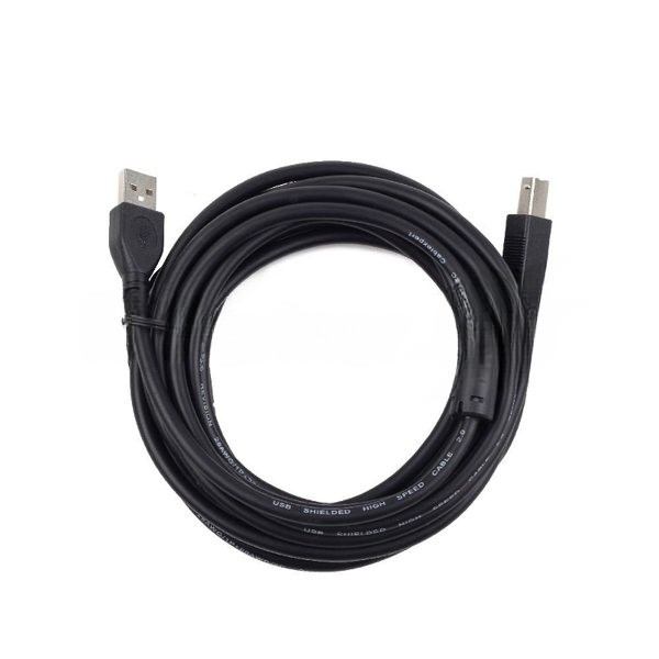 Кабель Gembird/Cablexpert USB 2.0 Pro AM/BM, 3м, экран, 2феррит.кольца, черный, пакет
