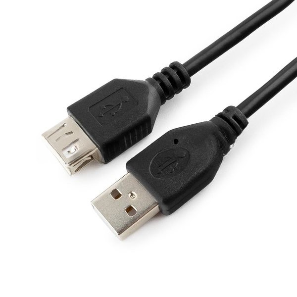 Кабель Gembird PRO USB 2.0 удлинительный 4.5м AM/AF позол.конт., фер.кол., пакет
