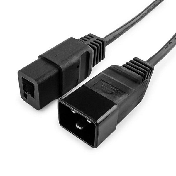 Кабель питания для UPC Gembird/Cablexpert, 1.5м, С19 - C20, 16А, черный, с заземлением