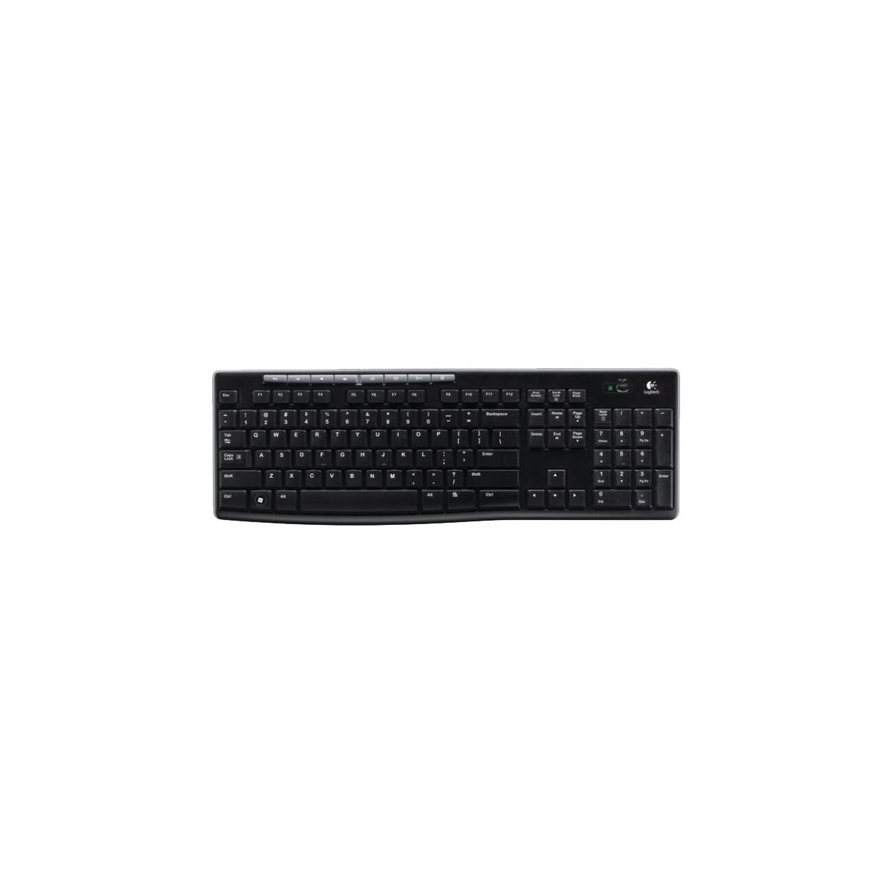 Комплект клавиатура+мышь Logitech MK270 беспроводной, USB, 1000 DPI, чёрный