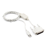 Переходник Gembird Переходник с USB DB25M/AM 1.8m блистер
